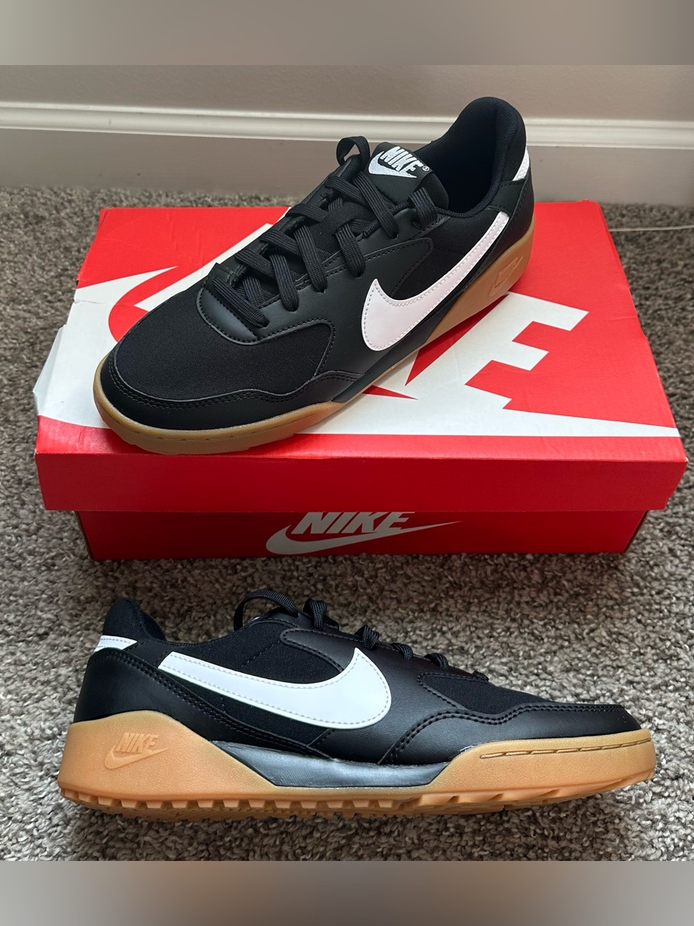 Nike Women’s Terra Manta Sneakers Size 9.5 Black/ Light Brown/ White Shoes